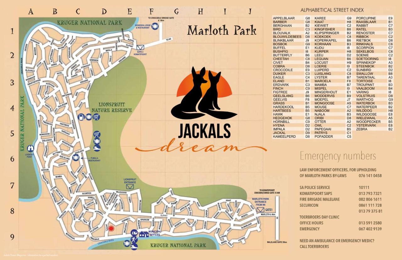 Jackals Dream - Self Catering Villa Bordering Kruger National Park Marloth Park Exteriör bild